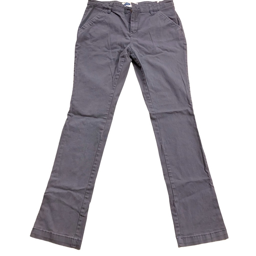 Old Navy | Unisex Gray Stretch Pants Big Kid Size 14 Plus Uniform